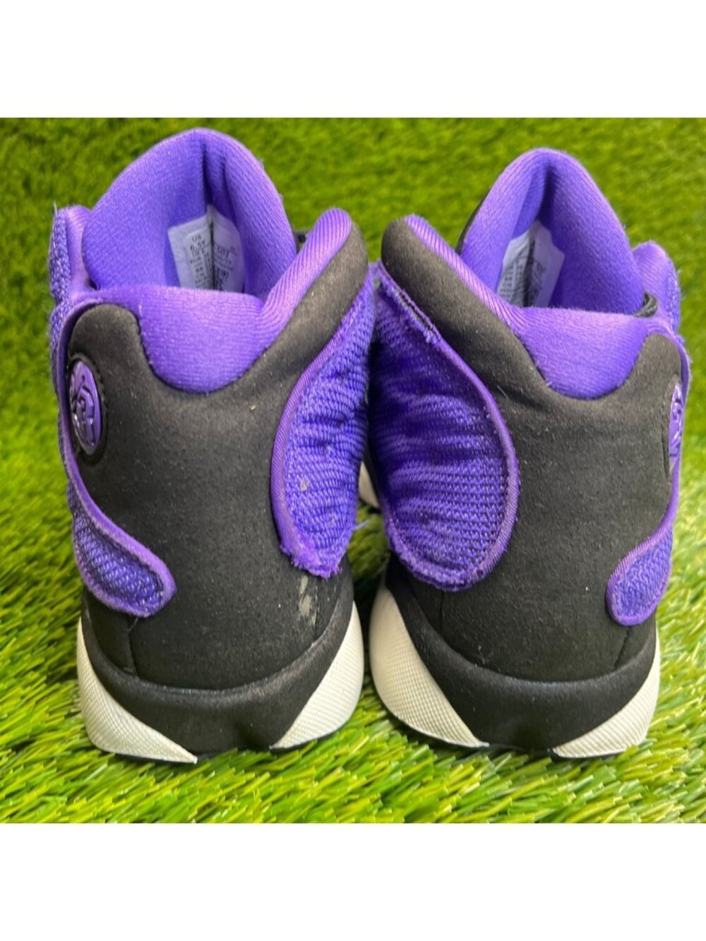 Nike Air Jordan 13 Retro Purple Venom Girls Size 6.5Y Basketball Shoes Sneakers